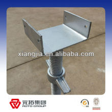 Galvanized and painted 4 Way U Head Screw Jack/shoring screw jack for scaffolding